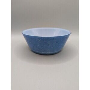 Vintage Fireking Anchor Hocking Speckled Blue Small Bowl 5 Inch Ware Glass Rare